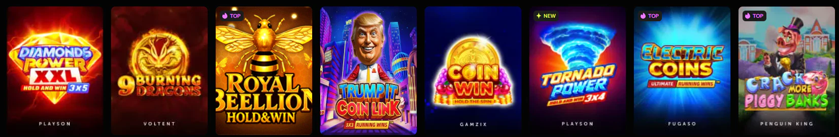 Catálogo de slots online y máquinas tragamonedas disponible en Instasino Casino